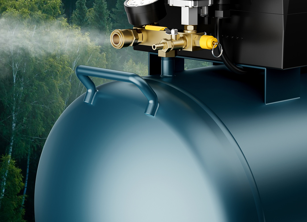 Green Industrial Air Compressor 220V Oil-Free Silent Air Pump High Pressure Air Compressor Portable Woodworking Air Pump