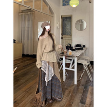 旅游夏季穿搭女装大理丽江连衣裙慵懒风套装裙