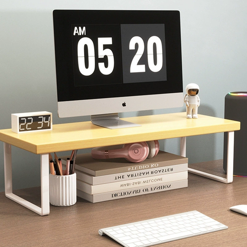 Настольный монитор компьютера, приподнятая стойка, офисное общежитие, настольное хранилище, поднятый кронштейн для экрана, подвесная стойка для хранения