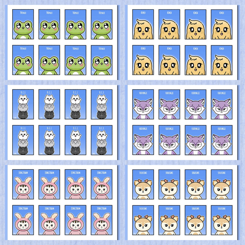 Svt《Miniteen》Cartoon 1.0inch Id Photo Xu Minghao Yin Jing Han Carat Peripherals Secondary Seventeen