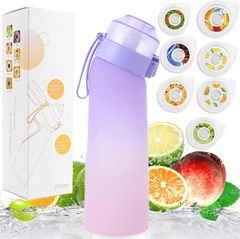 香味杯跨境新款tritan创意吸管水杯高级感趣味户外运动塑料果味杯