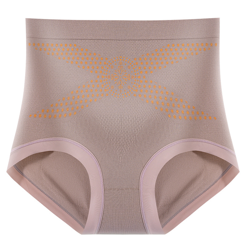 2024 nuevos pantalones de plástico de belleza con vendaje dorado, abdomen y caderas, 7A, ropa interior de mujer de cintura alta de seda antibacteriana de larga duración