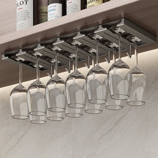 Stainless Steel Wine Glass Rack Upside down Goblet Storage Rack Home Light Luxury Ornaments Hanging Wine Cabinet