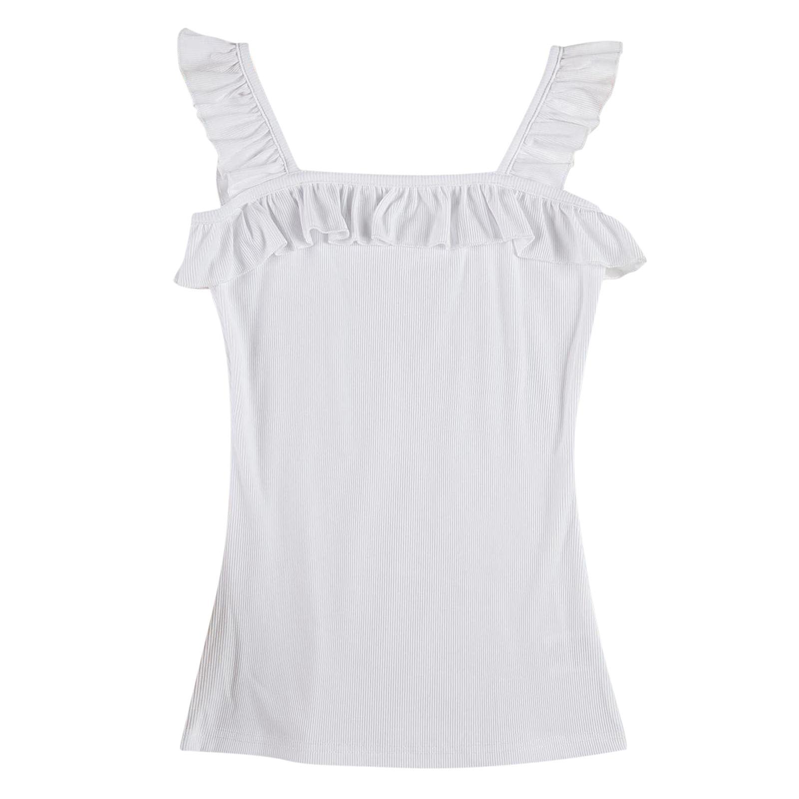INS Stil 2023 Sommer Neue Nachtclub Mode Sexy Strap Open Back aushöhlen Slim Fit Offenen Nabel Tank Top_voghion.com