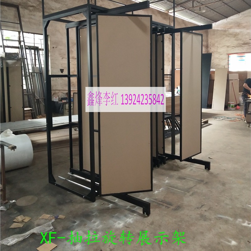 新款鑫烽瓷砖抽拉旋转壁纸展示架 木地板地砖石材艺术漆展示架