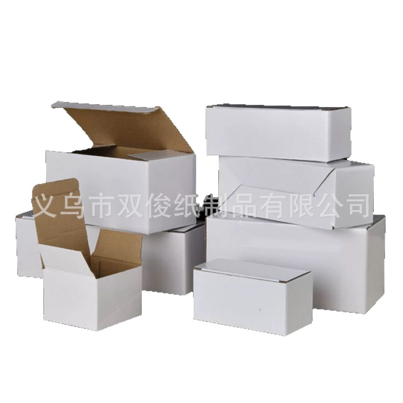 Caja blanca, caja corrugada, caja de foso E laminado, hardware, piezas de automóvil, taza, tela de tela, caja de papel transfronteriza, caja de deducción en blanco