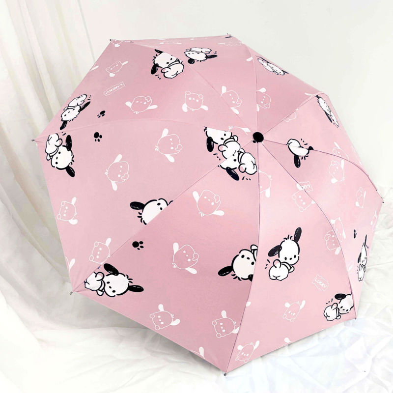 全自動パチャ犬傘サンシェード学生日焼け止めかわいい漫画晴雨兼用紫外線超かわいい日傘|undefined