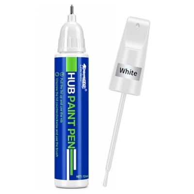 Cross-Border E-Commerce Car Paint Touch-Up Pen, Paint Scratch Repair Pen, Pearl White and Black Scratch Repair Tool (Avtomobil boya qələmləri) - 12ml-car-touch-up-pen-universal-white