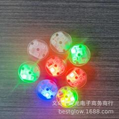 円形振動ランプ衝突ランプボタン電子ランプ振動キラキラ防水ランプフラッシュ三灯赤青緑ランプ