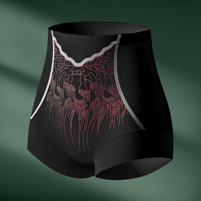 Pantalón Moldeador de Cintura Alta de Nailon Sin Costuras Control de Abdomen y Levanta Glúteos para Posparto