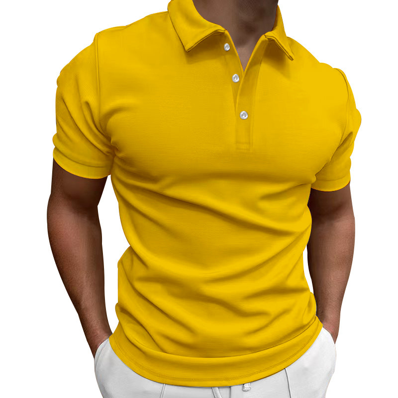161g Weight Short Sleeve Sleeve Length Polyester Fabric Type Regular Top Length Casual Occasion Turndown Neckline Breathable Function Slim Fit Type Solid Color Pattern Summer Season Men's Gender Patchwork Design Simple Style Style Wholesale Men's Simple Style Solid Color Short Sleeve Patchwork Men's Tops 12