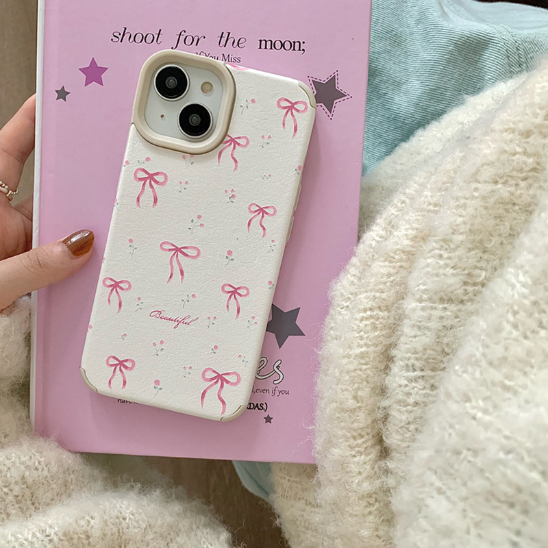 45g Weight iPhone Applicable Brands Phone Cases Classification tpu Material Ditsy Floral, Bow Knot Pattern Cartoon Style, Cute Style Tpu Ditsy Floral Bow Knot Cartoon Style Cute Phone Cases Phone Accessories 8