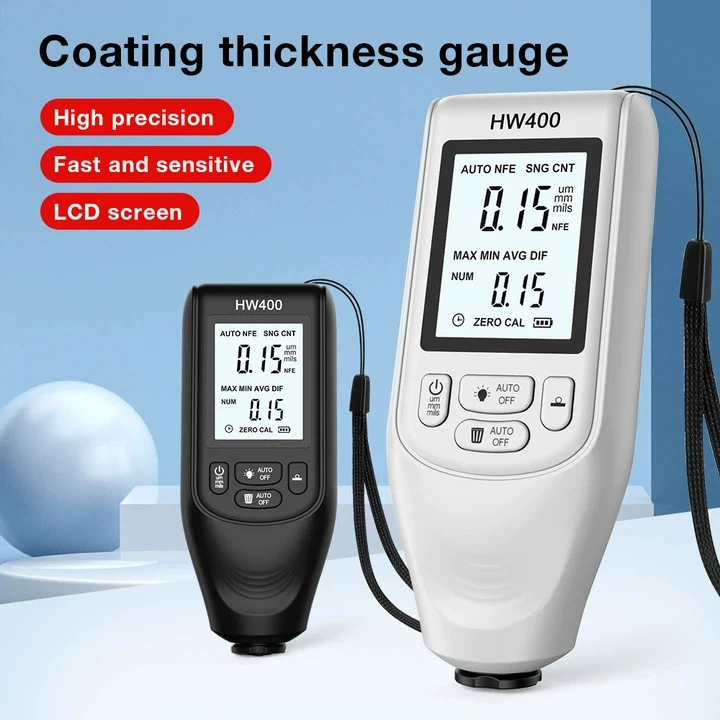 Новый тип высокоточного покрытия толщиномера противоскользящая лаковая пленка датчик толщины пленки сухой пленки измеритель толщины HW400