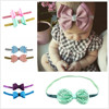 Children's hair accessory, silver hairgrip with bow, headband PVC, nail sequins, European style, new collection