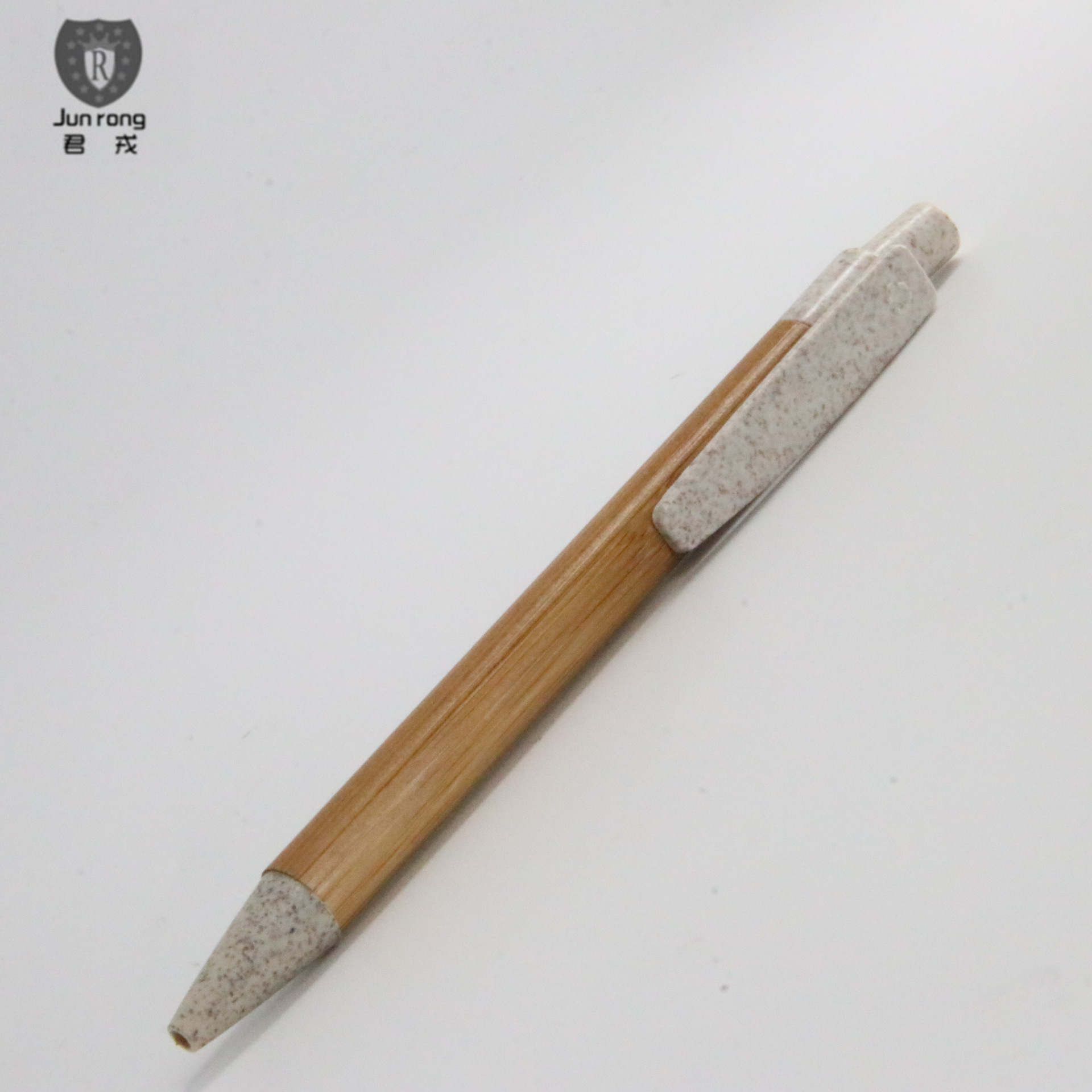 Verde Internet celebridad bolígrafo titular de la pluma de plástico láser logo prensa pluma de regalo pluma de bambú madera medio aceite pluma Madera