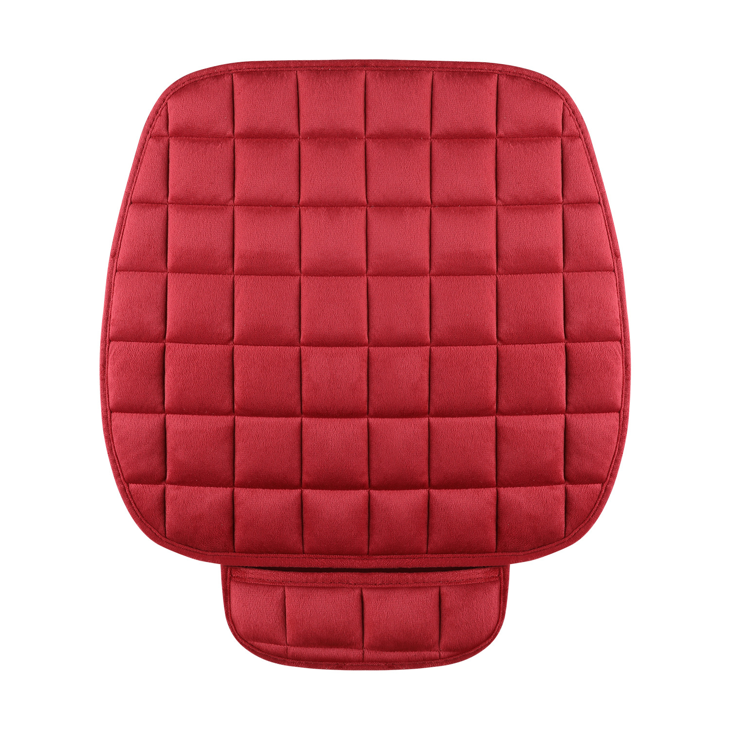 Piece, Universal Seat cushion, seat cover - wine-red-square-cushion-universal