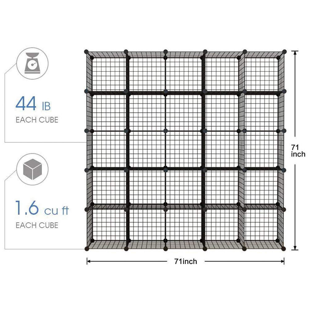免工具安裝簡約現(xiàn)代百變組合鐵網(wǎng)片拼接鐵架鐵藝收納置物柜收納柜