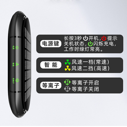 Car air purifier, car oxygen bar, formaldehyde, odor, secondhand smoke, fragrance, on-board start, solar power