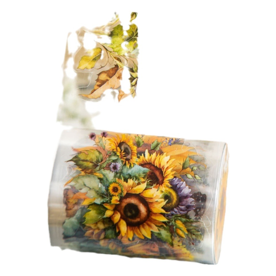 Hermosa cinta día reunión flor mar serie molde de corte PET planta flor mano cuenta DIY material decoración