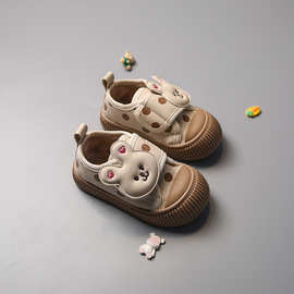 冬季新款儿童棉鞋韩版可爱卡通女童加绒小童防滑软底宝宝二棉鞋子
