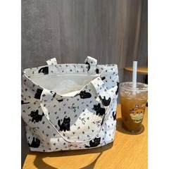 新商品の子猫のハンドバッグのキャンバスバッグのトートバッグの高顔値大容量の弁当バッグ
