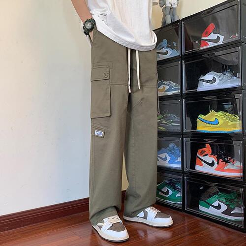 Men's Spring Trend Brand Loose Functionnel Casual Pants Japanese Retro Plus Size Men's Pants