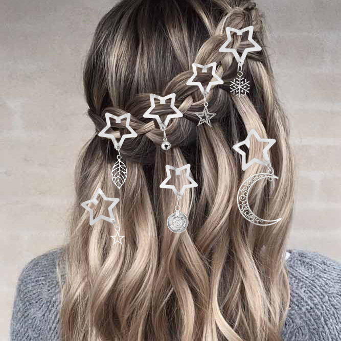 10g Weight Charm Hair Clips Hair Accessories Type 1 Piece Quantity Holiday, Street Occasion Iron Material Animal, Star, Life Tree Pattern All Seasons Season Women's Gender IG Style, Cute Style IG Style Cute Women's Animal Star Life Tree Iron Charm Hair Clips 无