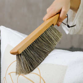 BH0D马鬃毛扫床刷子家用长柄软毛刷除尘床上笤帚地毯卧室沙发防静