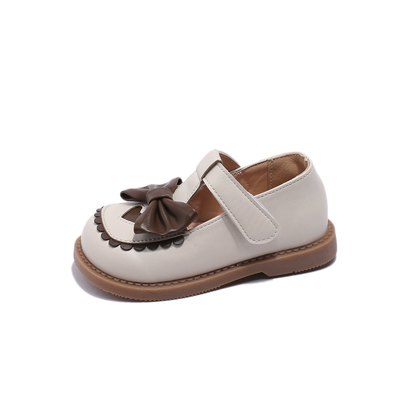 Девочкиные туфли с кожей Mary Zhen Prinсess Shoes 2024 новая весна и осень Loli детские обувь с мягкой подошвой продажа