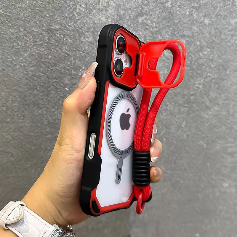 Escudo de oráculo multifuncional soporte de succión magnética para iPhone17 caso de teléfono celular a prueba de caídas manzana 15 14 juegos transfronterizos
