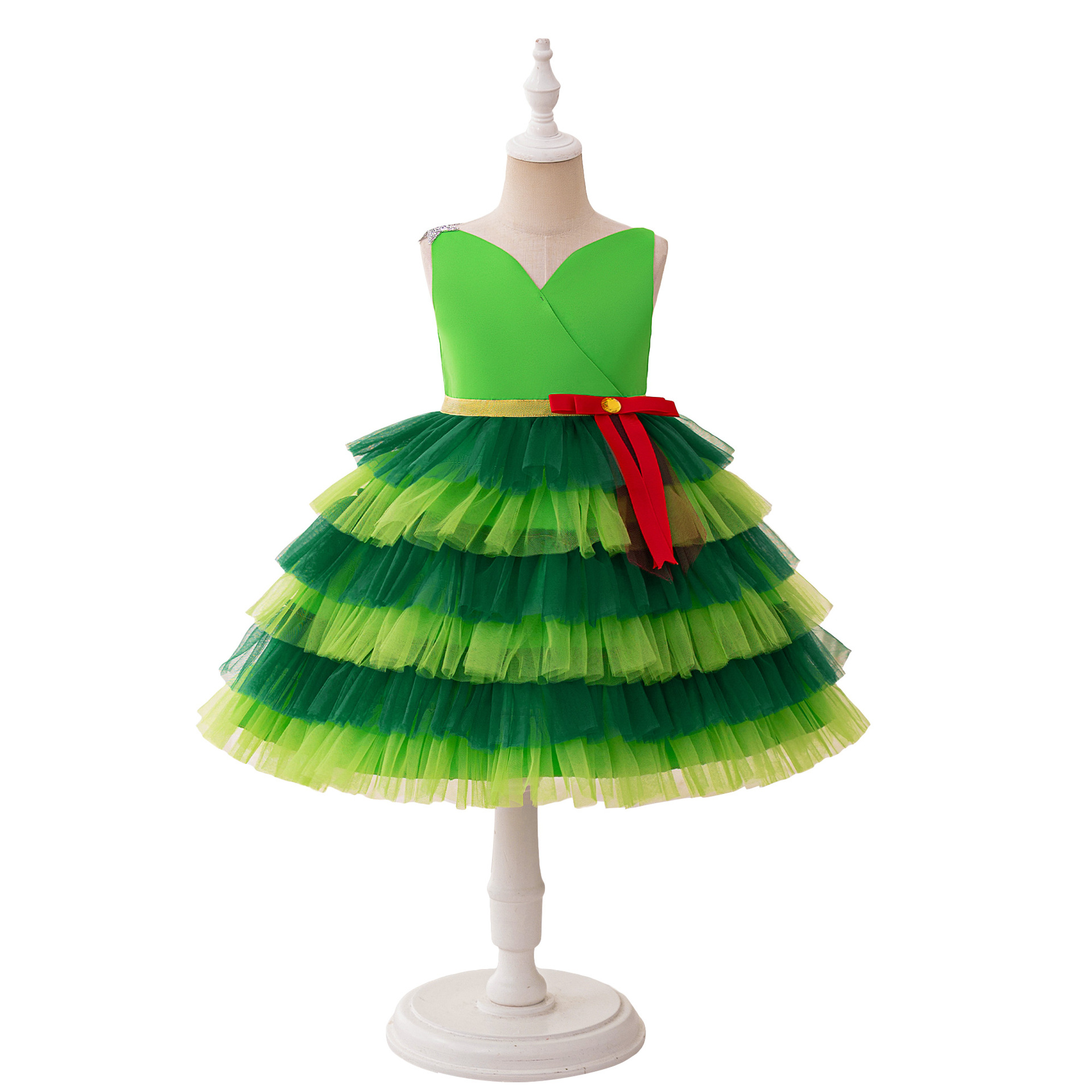 (Wholesale), (Cross-border trading), Christmas evening dress, small princess costume 5