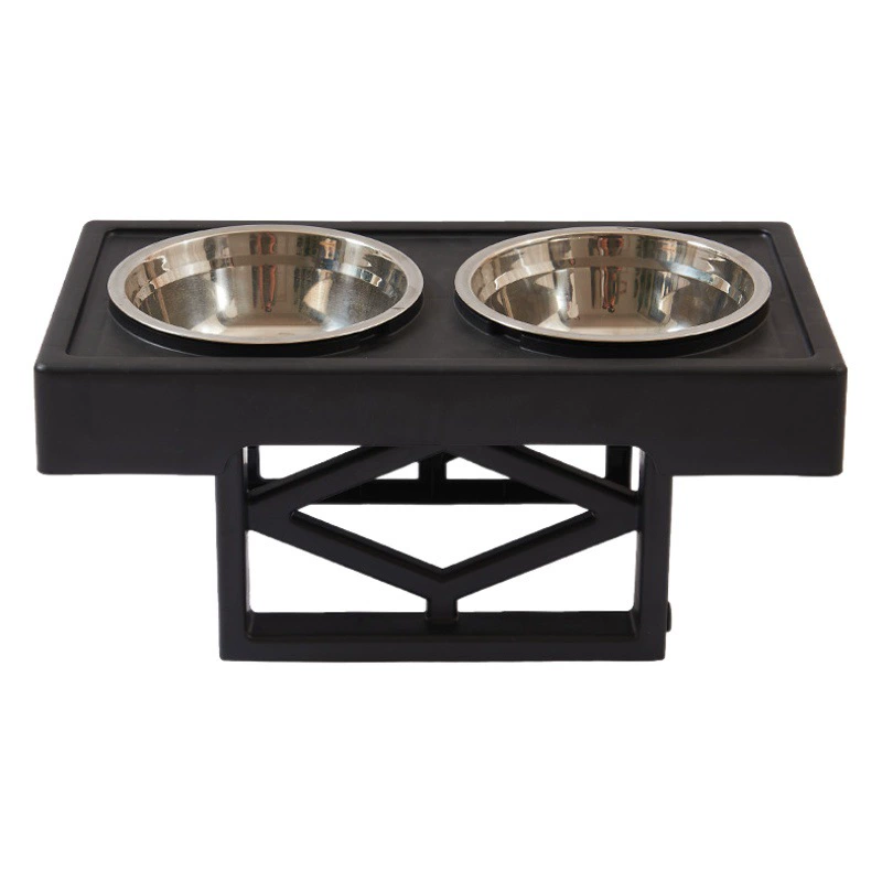 XBinding миска для собак из нержавеющей стали миска для домашних животных кошка двойная миска съемный кронштейн Антидетонационная кормушка миска для собак