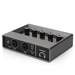 Xtuga Professional Sound Card Высококачественная студия студии аудио -интерфейса Small Computer Live Sound Card Mixer Q16