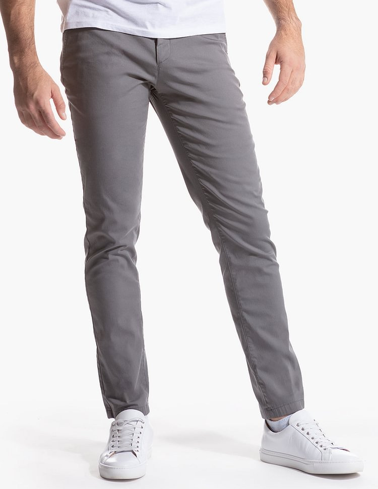 Nouveau décontracté pour hommes, pantalon d'affaires pour hommes de style automne, pantalon long en coton pur à haute élasticité en sergé tube droit_voghion.com