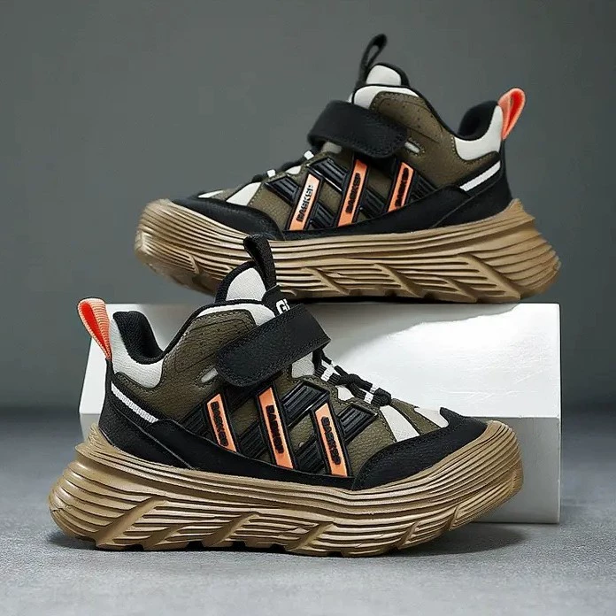 Children's sports shoes for men and women with velcro, trend of season