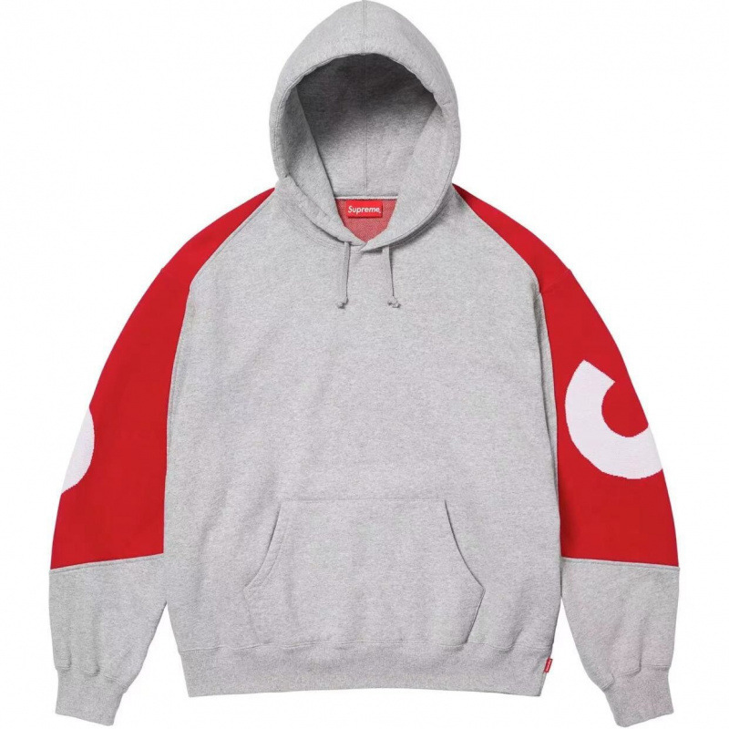 SUPREME BIG LOGO JACQUARD HOODED SWEATSHIRT 大LOGO帽衫 卫衣|undefined