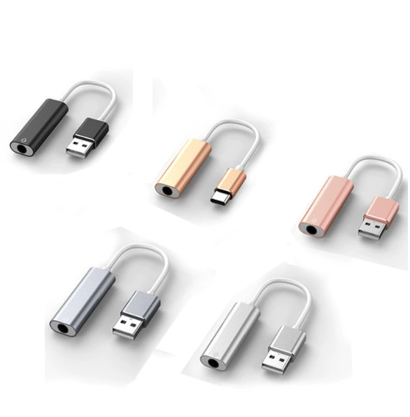 USB с кабелем 7,1 Звуковая карта гарнитура микрофон два-в-одном привод с одним отверстием-без производителя, Прямая поставка, адаптер 3,5 мм