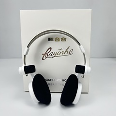 国境を越えたレトロなbluetoothイヤホン工業風ヘッドセットシンプルなファッション無線イヤホン折り畳み式イヤホン