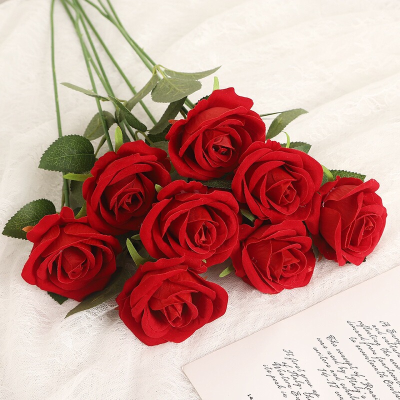 Velvet Artificial Roses Wholesale Fake Flowers Artificial Silk Flowers Wedding Vase Valentine's Day Decorative Bouquets Dried Flowers Velvet Artificial Roses Wholesale Fake Flowers Artificial Silk Flowers Wedding Vase Valentine's Day Decorative Bouquets Dried Flowers