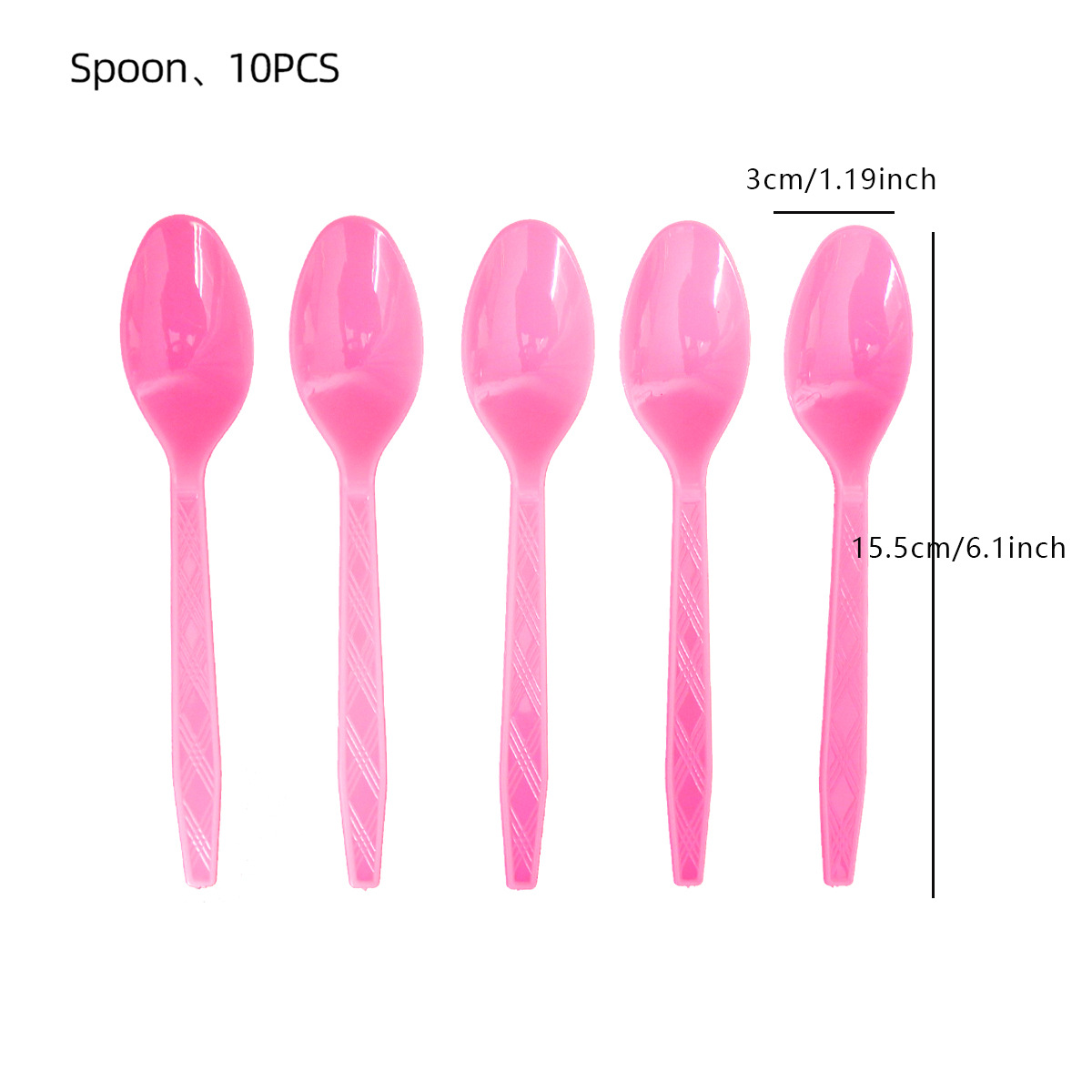 핑크 스푼 10pcs