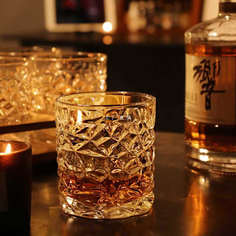 Y8Z威士忌酒杯氛围感洋酒杯套装家用水晶玻璃古典杯家庭酒吧啤酒