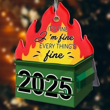 2025年新年纪念品情感支持圣诞树装饰完美的节日礼物给家人和朋友