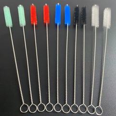 Test tube brush bottle nipple brush accessories stainless steel water bottle mouth brush cleaning brush cleaning colorful brush large quantity and favorable price