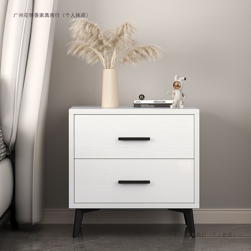 Simple y moderno meseta de cabezal de cama de madera maciza lujosa ligera dormitorio casero pequeño armario de cama pequeño armario de almacenamiento pequeño ultra estrecho completo