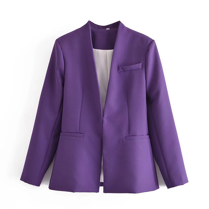 Women's Coat Long Sleeve Blazers Business Solid Color display picture 23