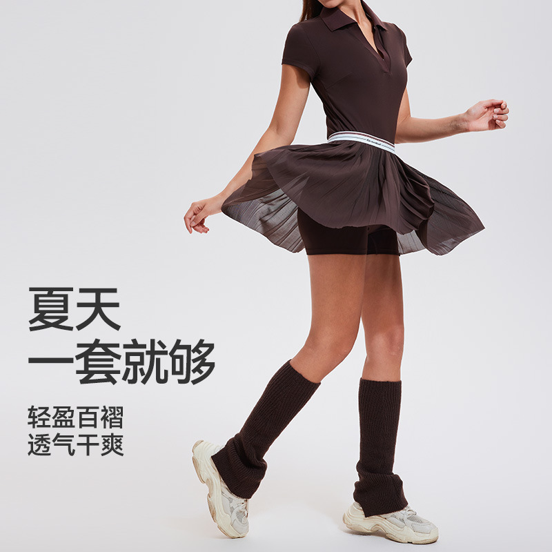 Conjunto Deportivo Caijue para Mujer, Transpirable, de Secado Rápido, para Tenis, Running, Yoga, Bádminton