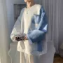 撞色秋季小众日系卫衣