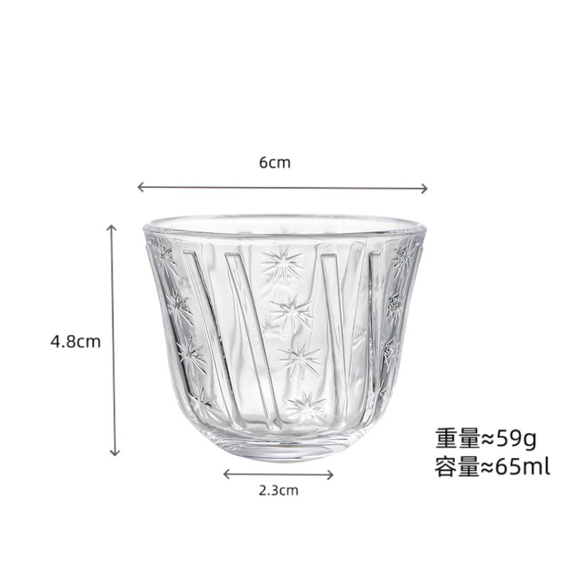 Conjunto de tazas de té de vidrio tazas de té de kung fu tazas de té de vidrio tazas pequeñas tazas de té mini transparentes tazas de té resistentes al calor