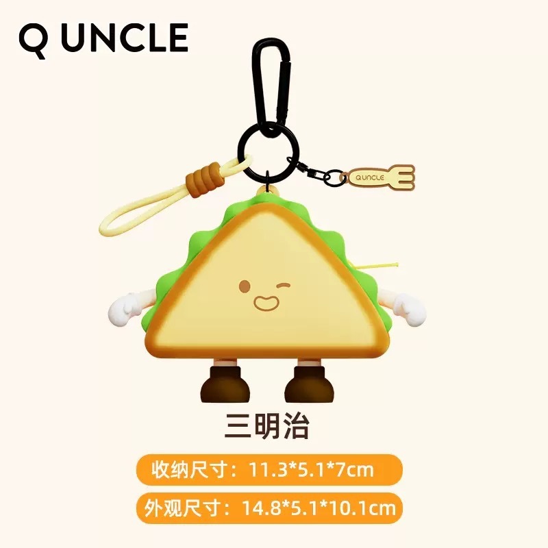 正版下午茶迷你收纳包卡通可爱儿童零钱包趣味耳机包创意小包挂饰|undefined