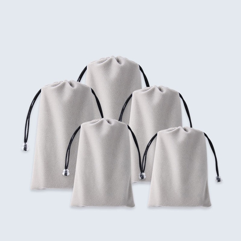 手机绒布袋移动电源收纳袋蓝牙耳机相机数码便携包防尘袋旅行收纳